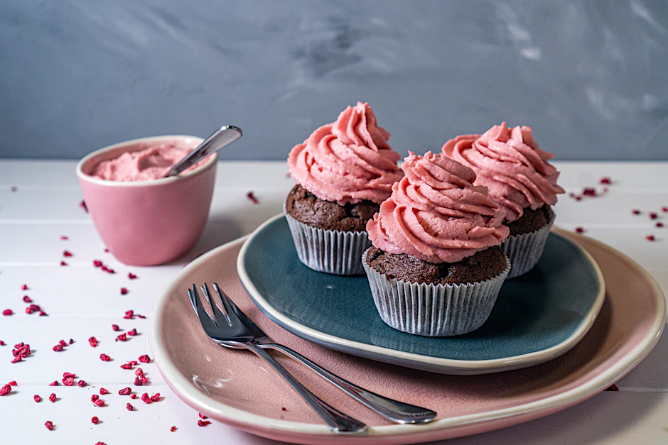 Die Buttercreme auf Cupcakes kann gut Farbe vertragen.&nbsp;