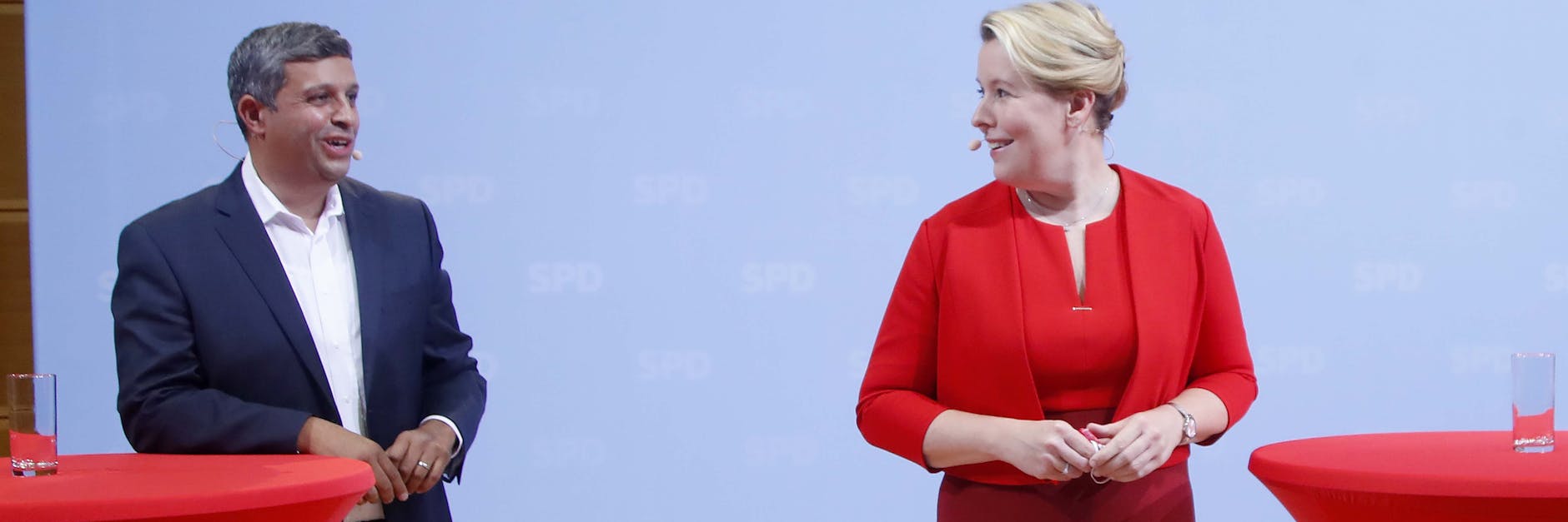 Die Berliner SPD wollte Giffey und Saleh als Doppelspitze wählen.<br>