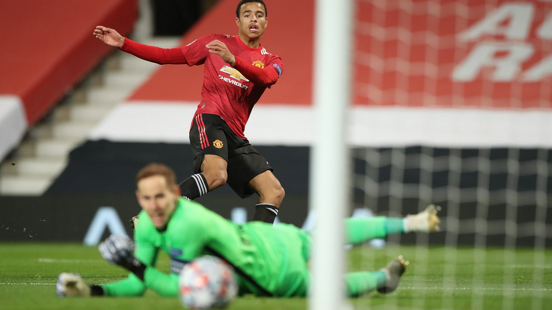 Mason Greenwood trifft für Manchester zum 1:0.&nbsp;&nbsp;