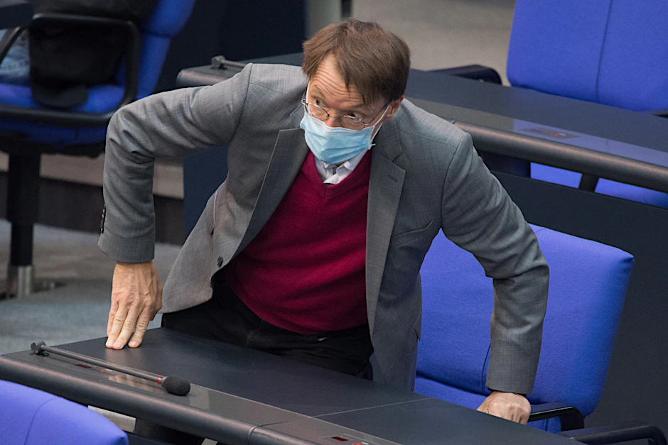 &nbsp;Karl Lauterbach (SPD) während einer Sitzung des Bundestags.&nbsp; /dpa +++ dpa-Bildfunk +++