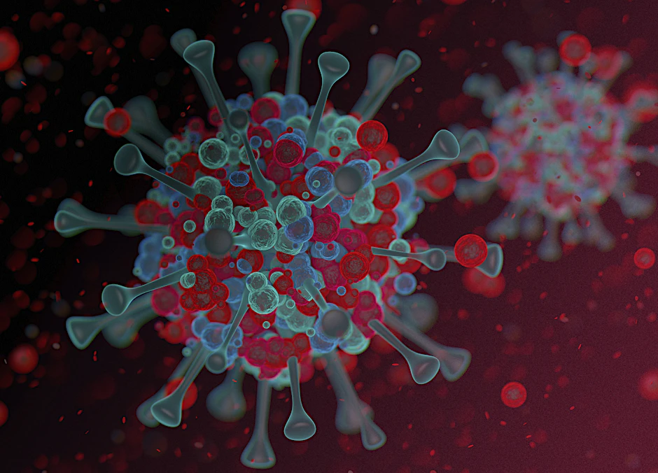 Computergenerierte Illustration eines Coronavirus