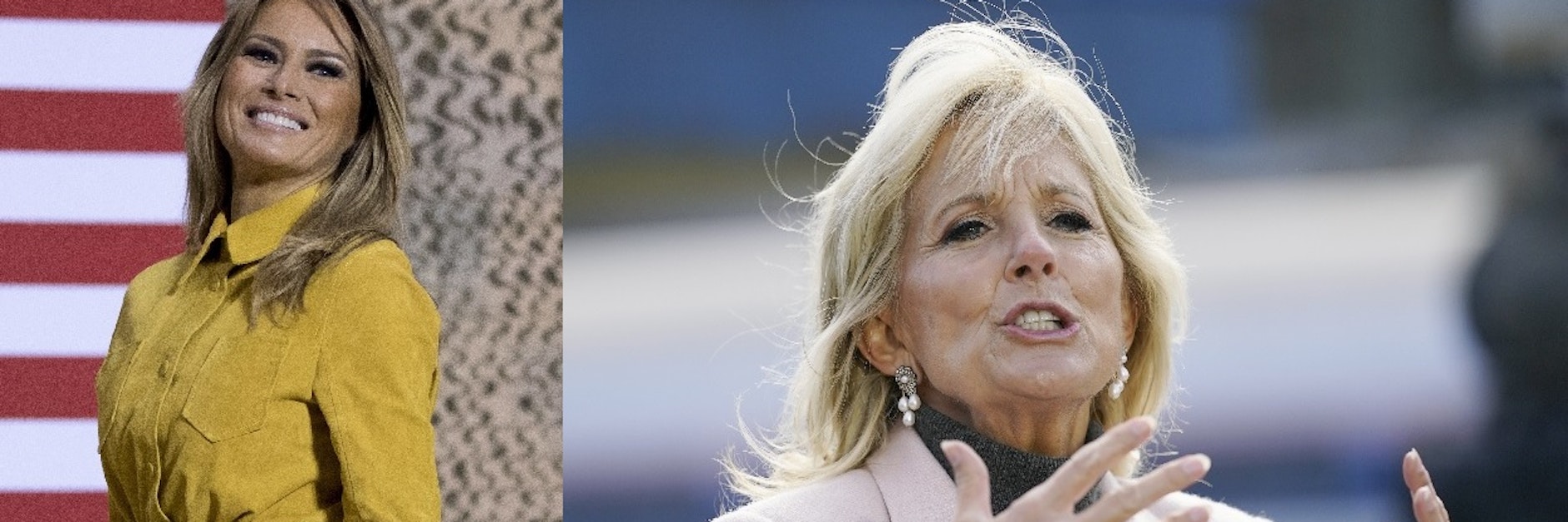 Wird Melania Trump (l.) im Weißen Haus bleiben oder muss sie Jill Biden weichen?