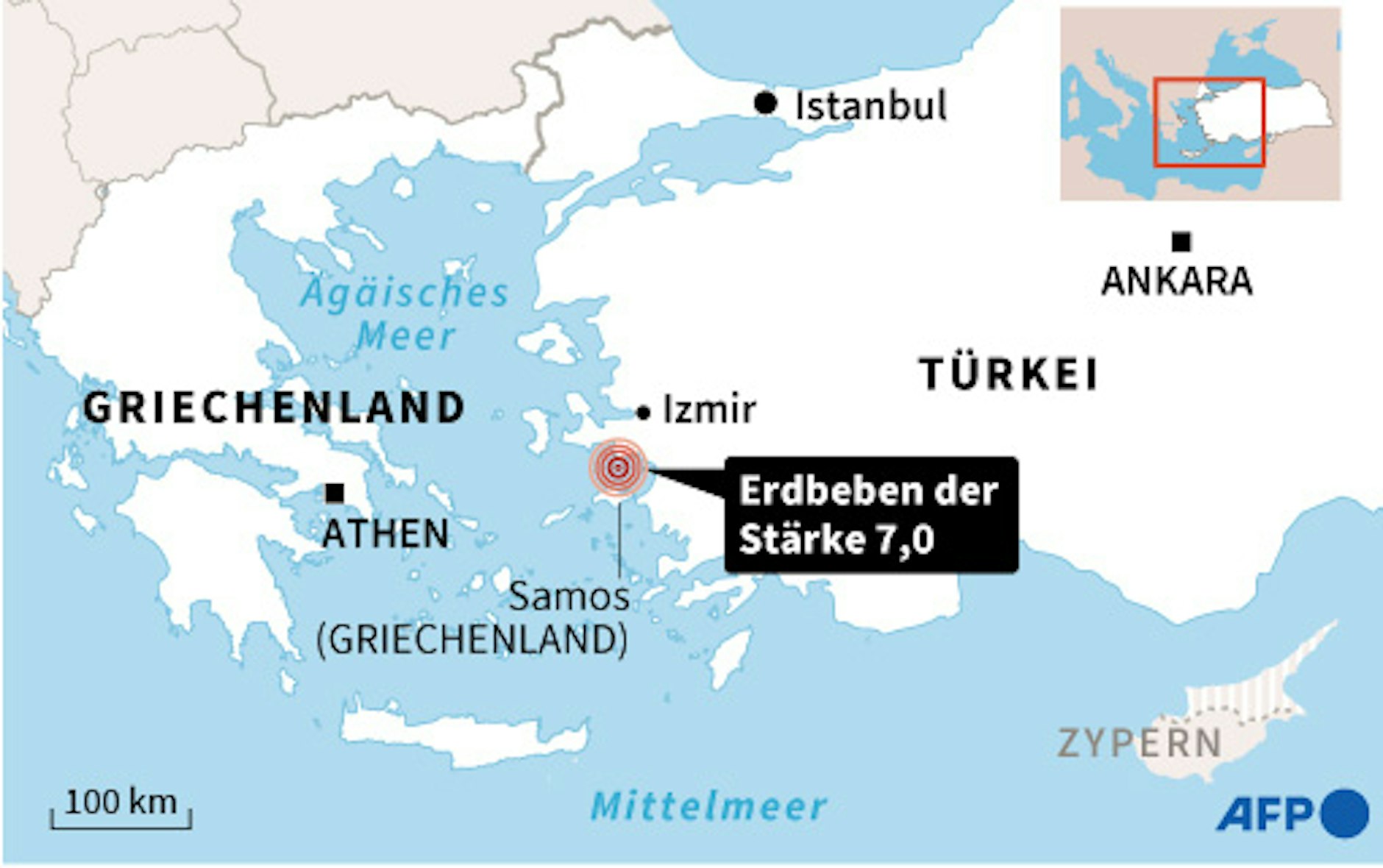 Schweres Erdbeben in der Ägäis erschüttert Westtürkei und griechische Insel Samos&nbsp;