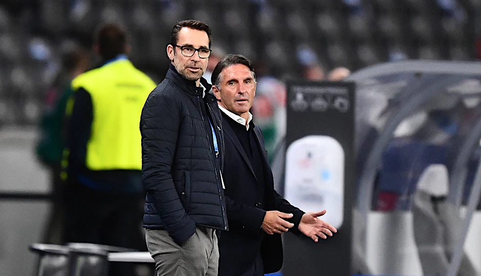 Manager Michael Preetz und Trainer Bruno Labbadia suchen im Transferendspurt einen Spielmacher.