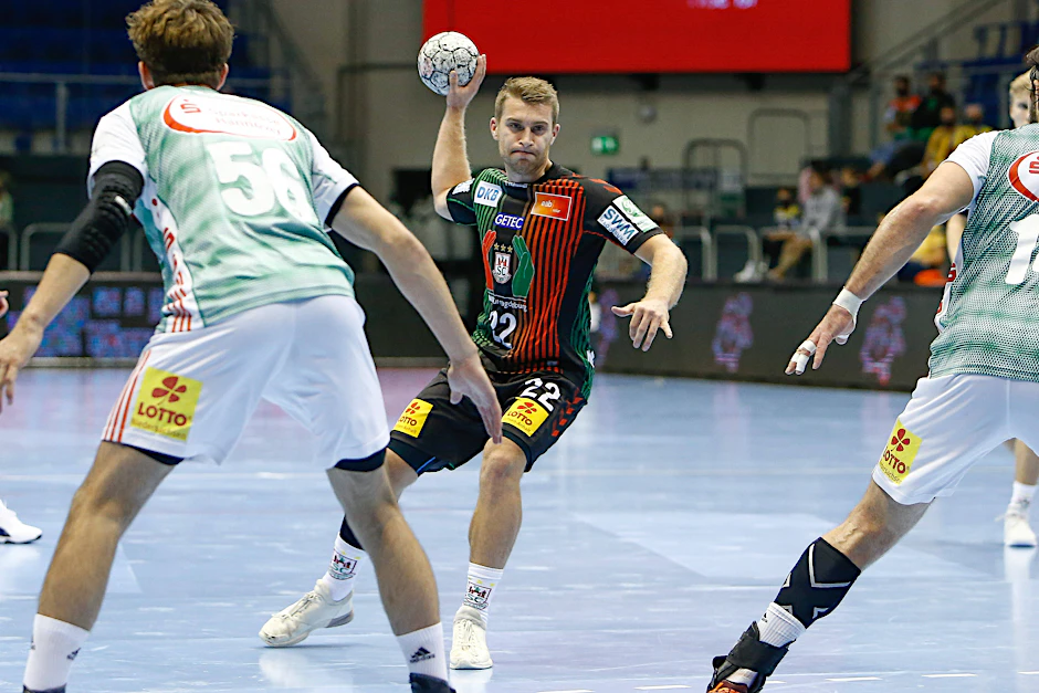 Ein Duell mit dem Idol: Beim Spiel gegen Magdeburg trifft Tim Freihöfer am Dienstag auf Magdeburgs Lukas Mertens.