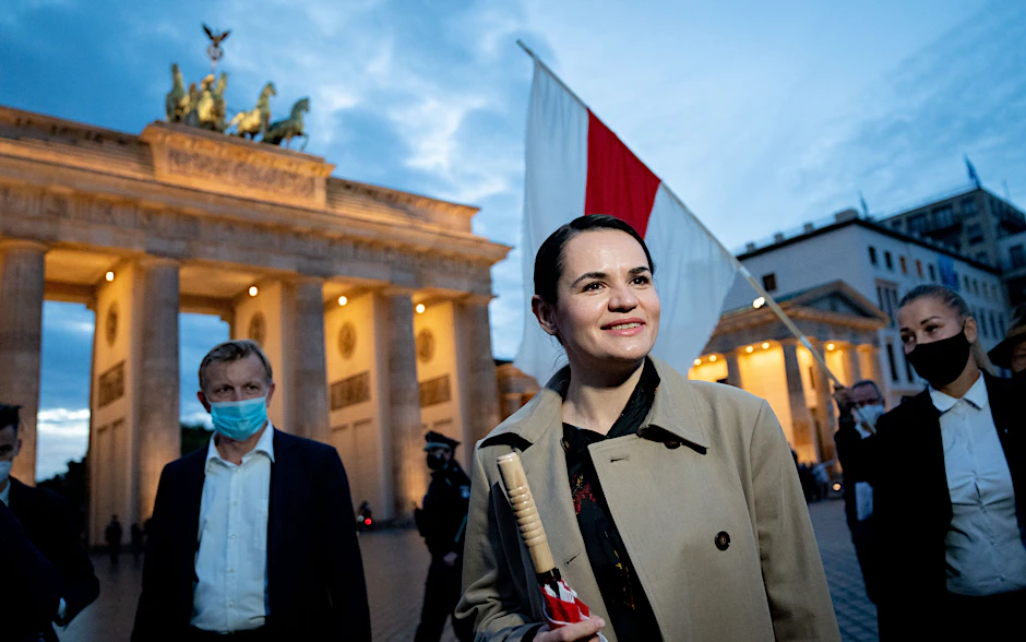 Die belarussische Oppositionsanführerin.