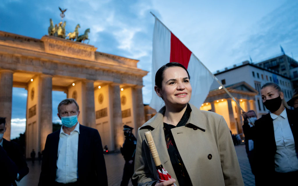 Swetlana Tichanowskaja in Berlin: „Wir dürfen nicht aufgeben!“