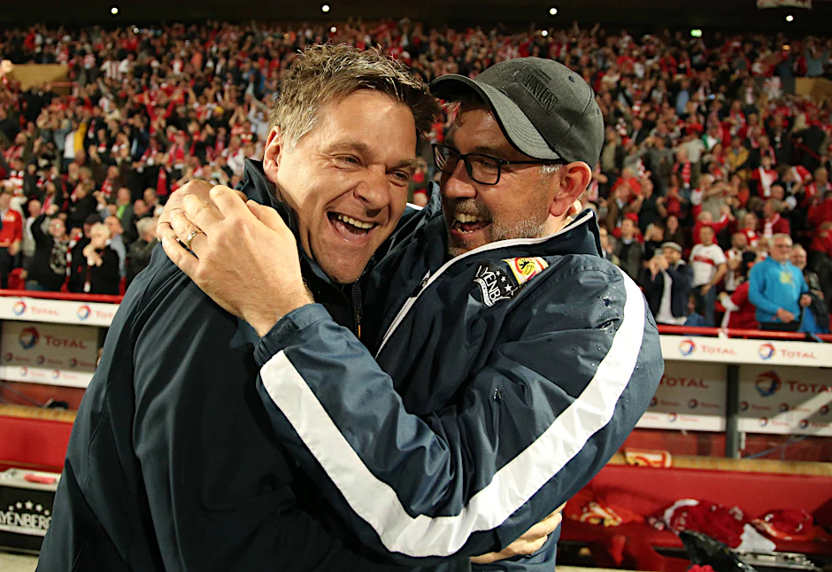 Oliver Ruhnert und Trainer Urs Fischer haben seit dem Aufstieg 2019 Union ziemlich umgekrempelt.&nbsp;