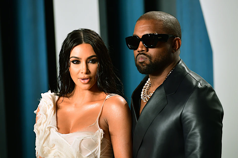 Kim Kardashian, Reality-TV-Star und Unternehmerin, und ihr Mann Kanye West