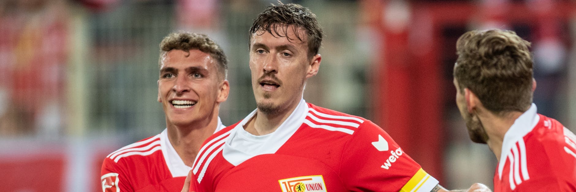 Freut sich über Qualitätszuwachs bei den Eisernen - wie hier beispielsweise Max Kruse (M.): Unions Grischa Prömel (l.). 