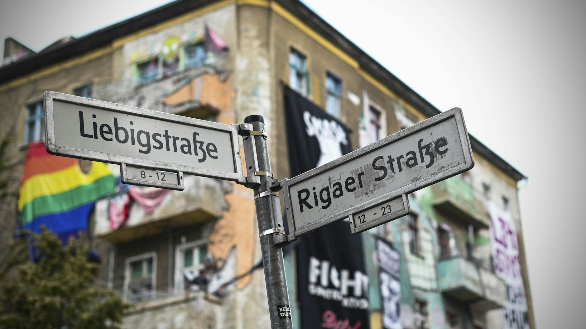 Die Räumung des Hauses Liebigstraße 34 steht bevor.
