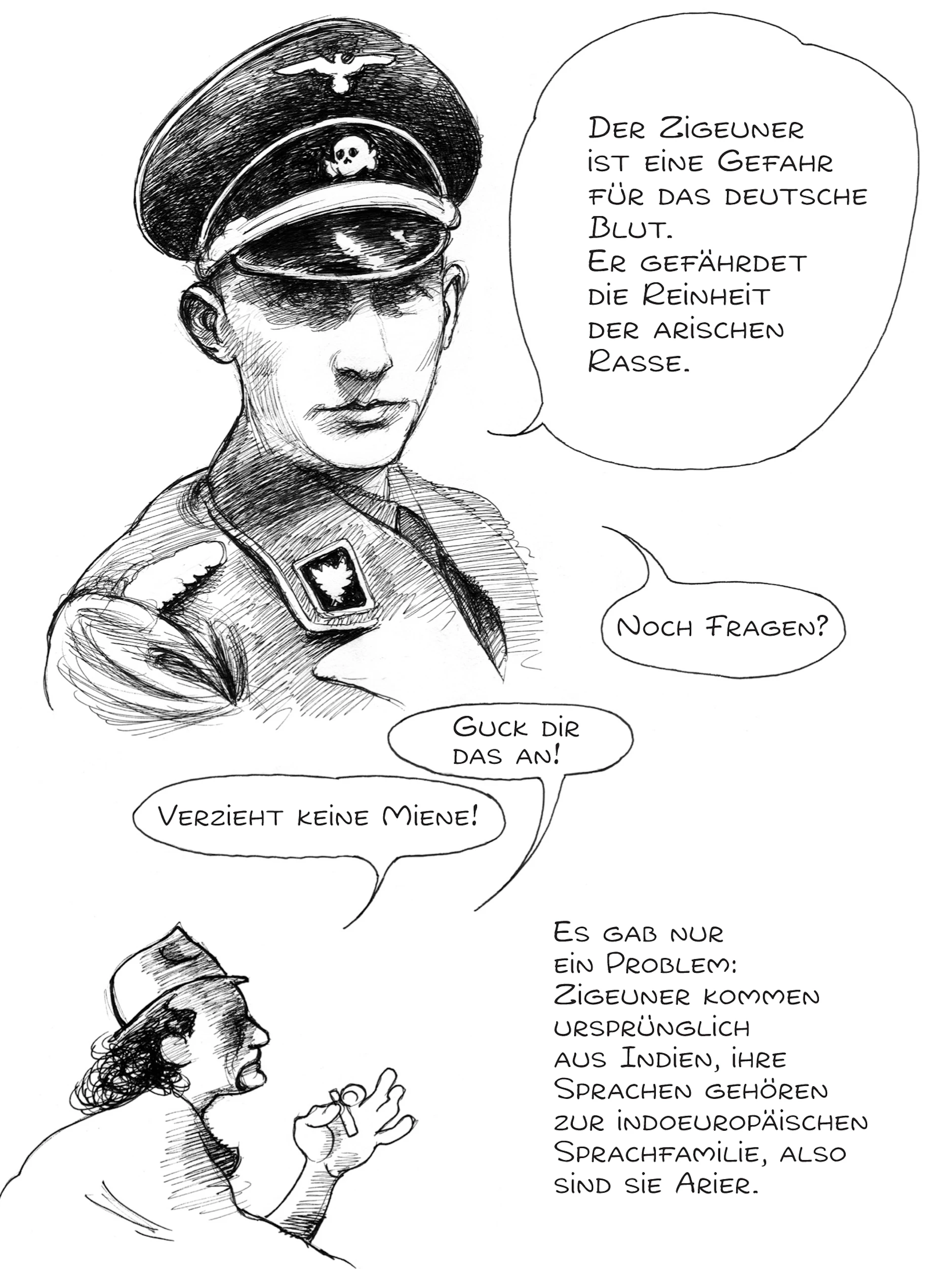 Verdammt: Reviati widmet sich auch dem Massenmord der Nazis an den Roma und Sinti.