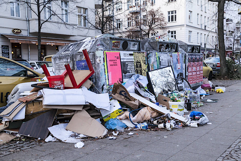 Müllcontainer&nbsp; in Friedrichshain
