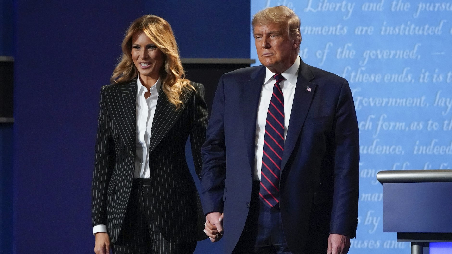 Seit 2005 verheiratet: First Lady Melania Trump und der US-Präsident und Immobilienmogul Donald Trump.&nbsp;