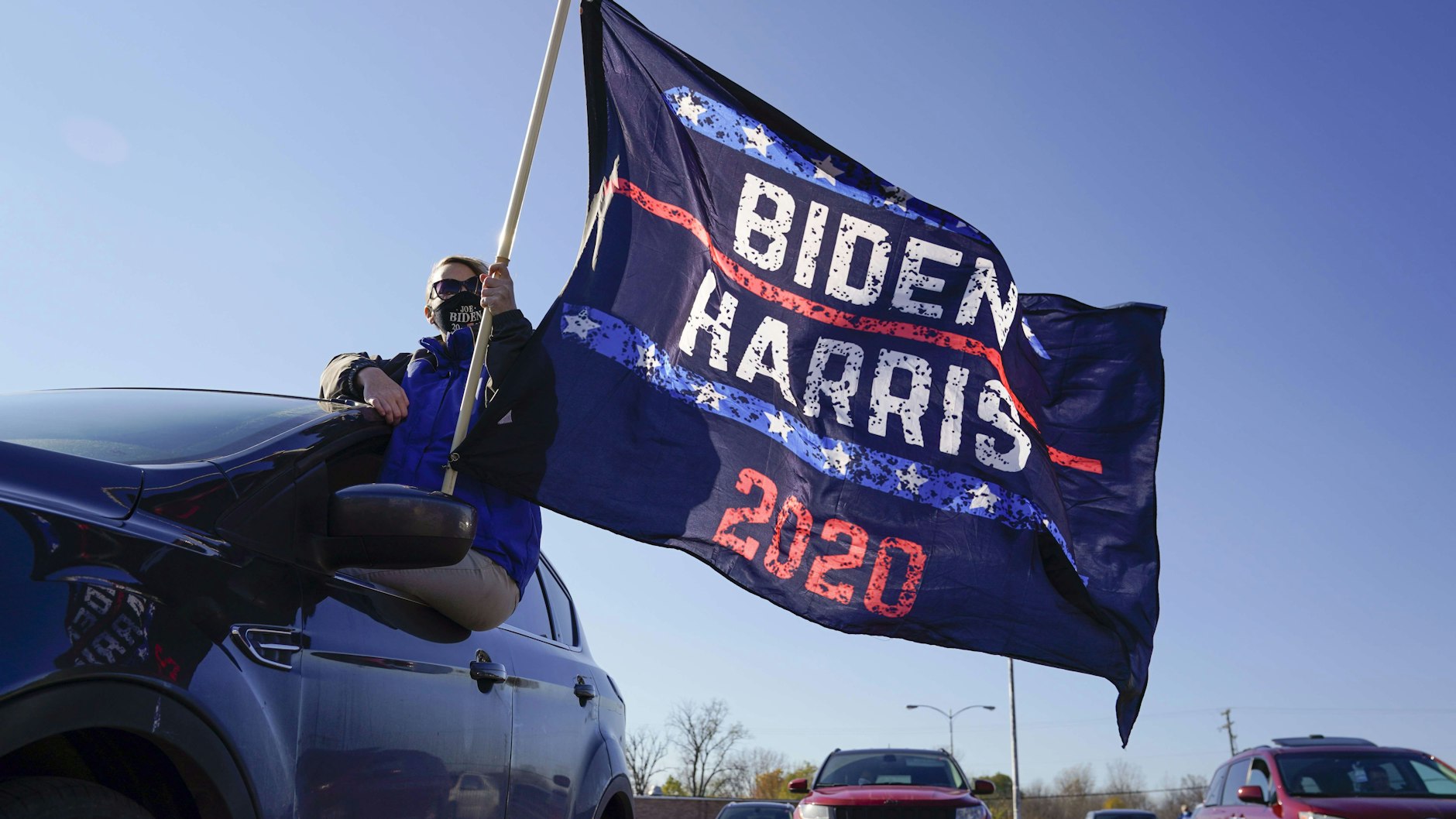 Biden-Unterstützer in Flint/Michigan.