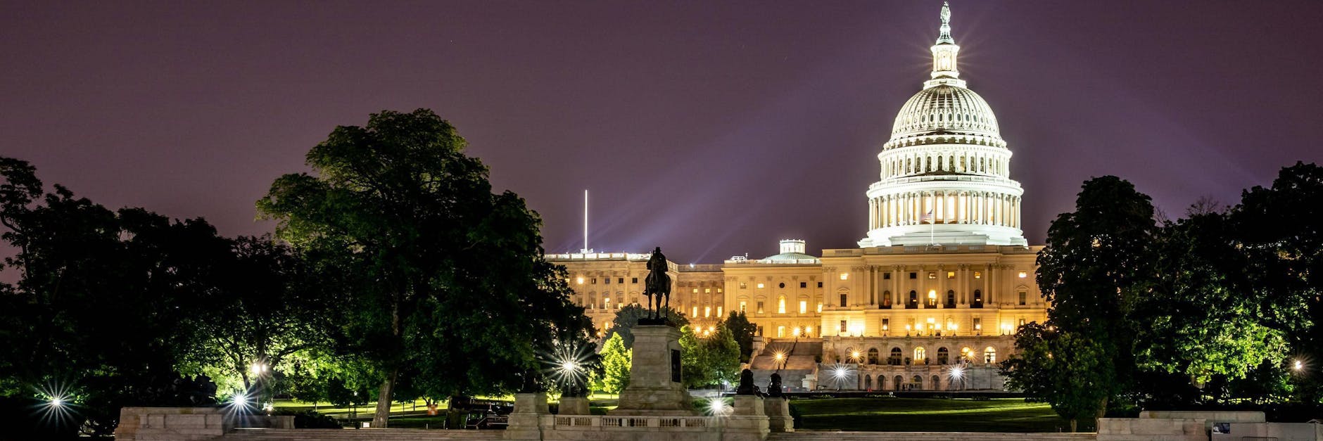 Das Kapitol in Washington D. C., Sitz des Kongresses aus Repräsentantenhaus und Senat.