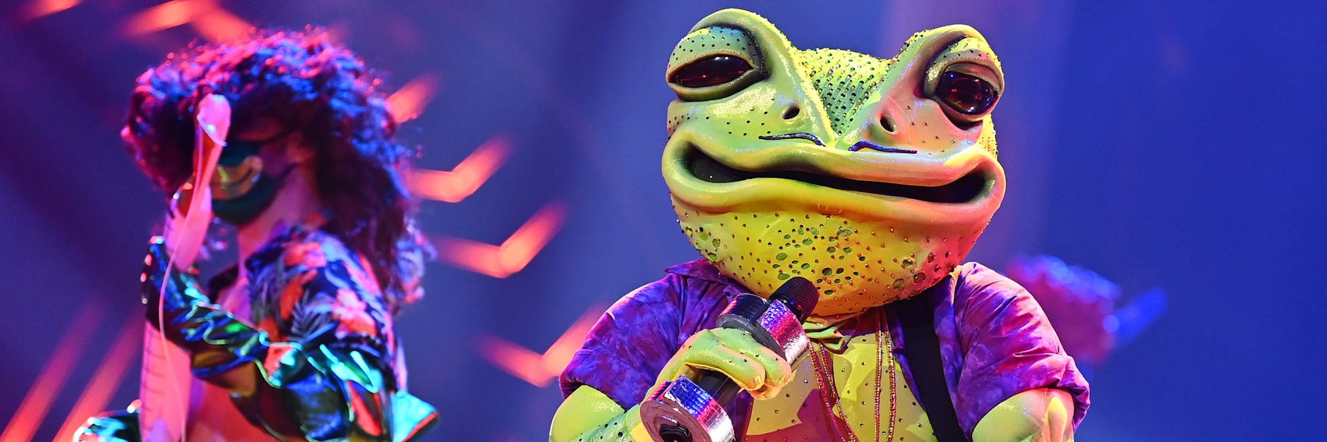 Der quietschgrüne Frosch muss die Show verlassen.