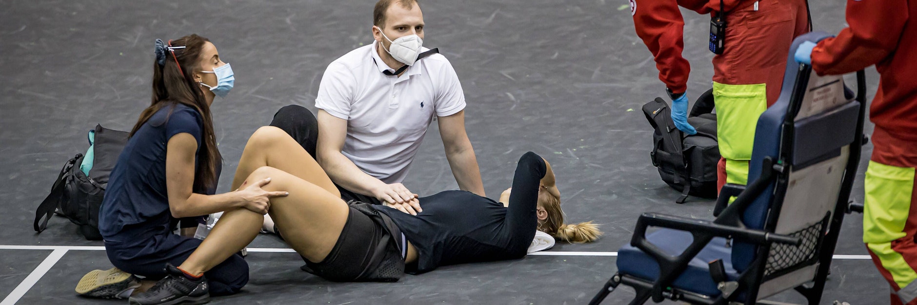 Mit einem Drama endete für Sabine Lisicki das Doppelmatch in Linz - Kreuzbandriss im Knie.&nbsp;