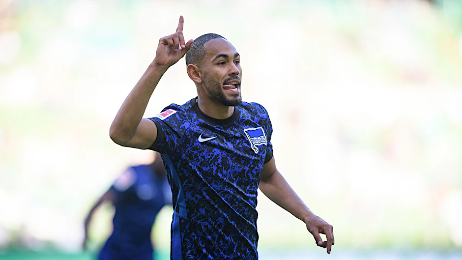 Hallo, ich bin auch noch da! Matheus Cunha von Hertha BSC darf nur in Brasiliens Olympia-Auswahl spielen.
