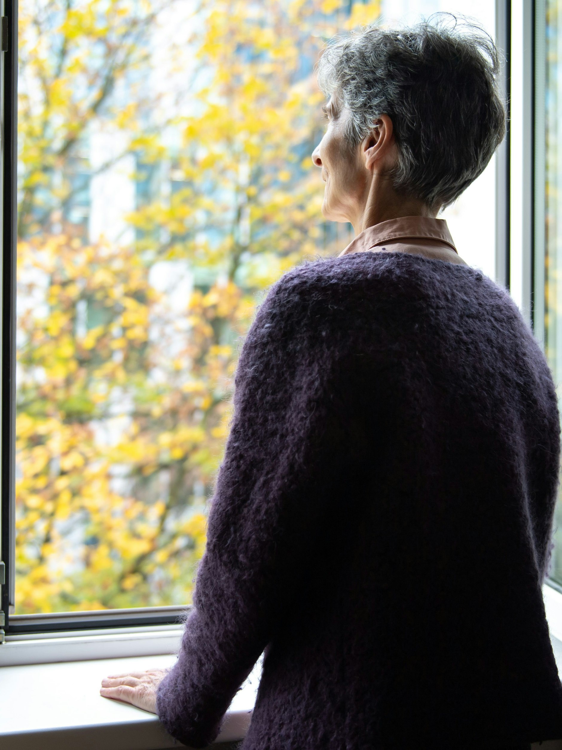 Maria Kunert in ihrer Wohnung.