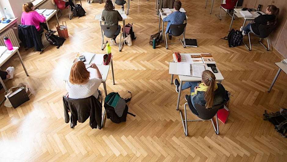 Schüler an einer Berufsschule (Symbolbild).
