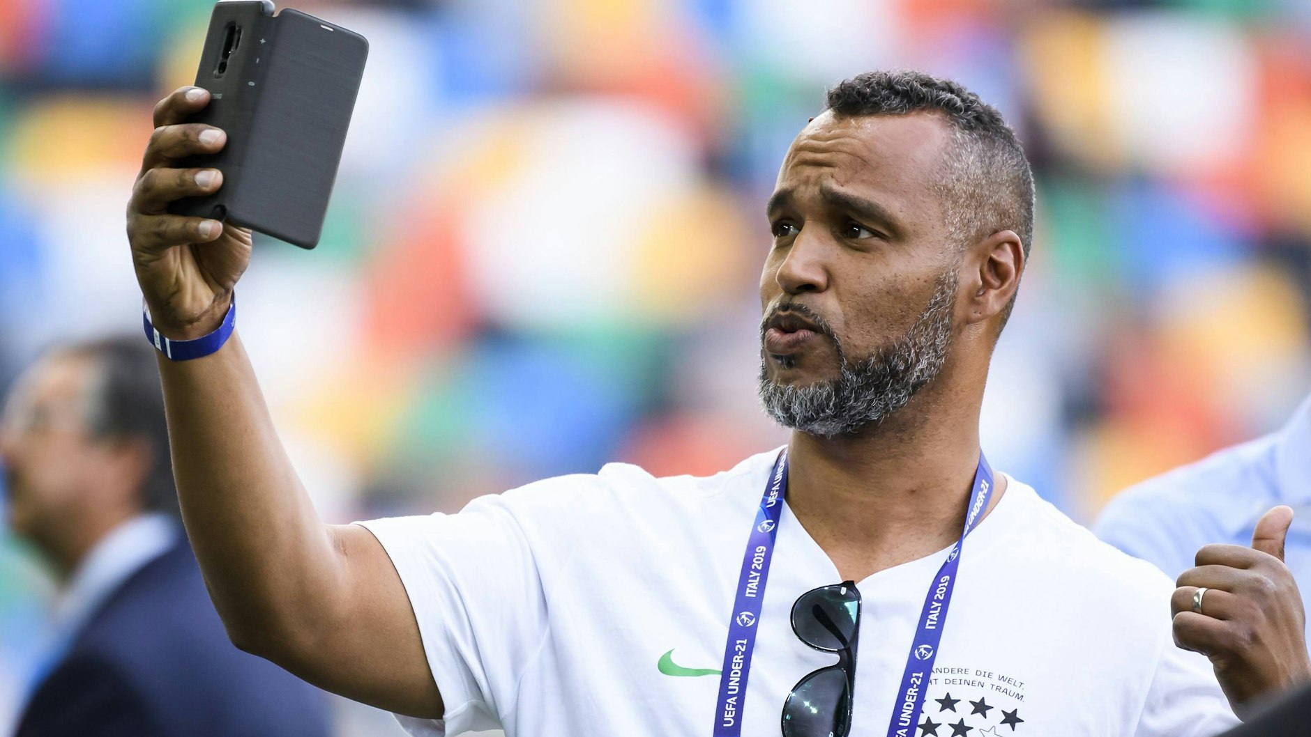 „Die Leute wollen Football sehen“: Patrick Esume liebt den US-Sport als Fan, Coach und Spieler.&nbsp;