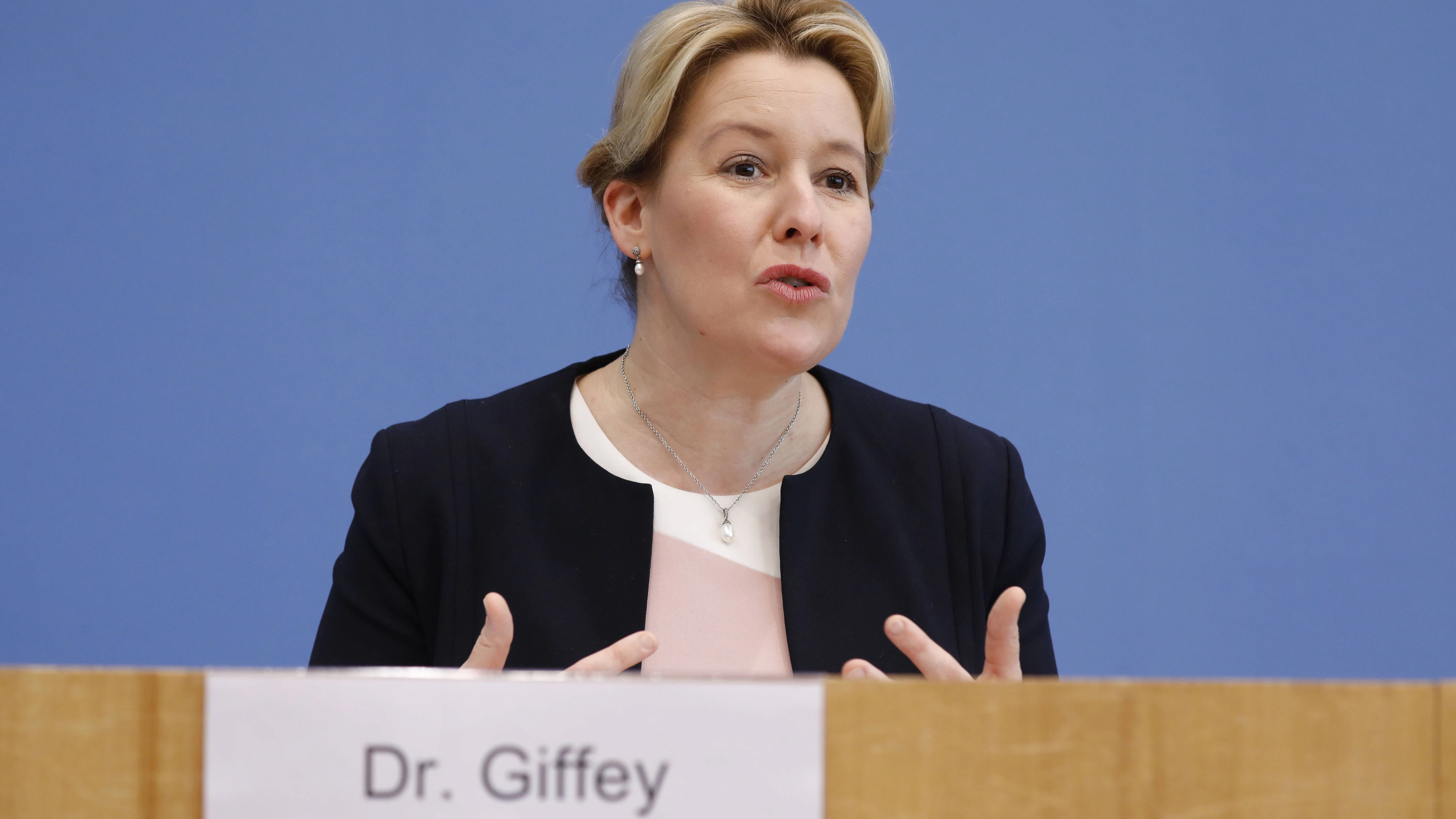 Am Freitag noch mit Doktortitel: Franziska Giffey.&nbsp;