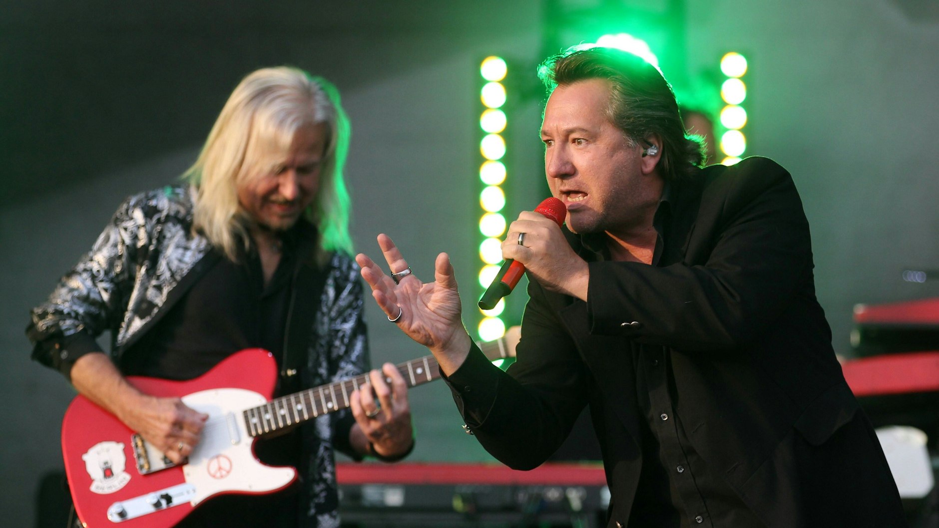 Karat-Sänger Claudius Dreilich und Gitarrist Bernd Römer.