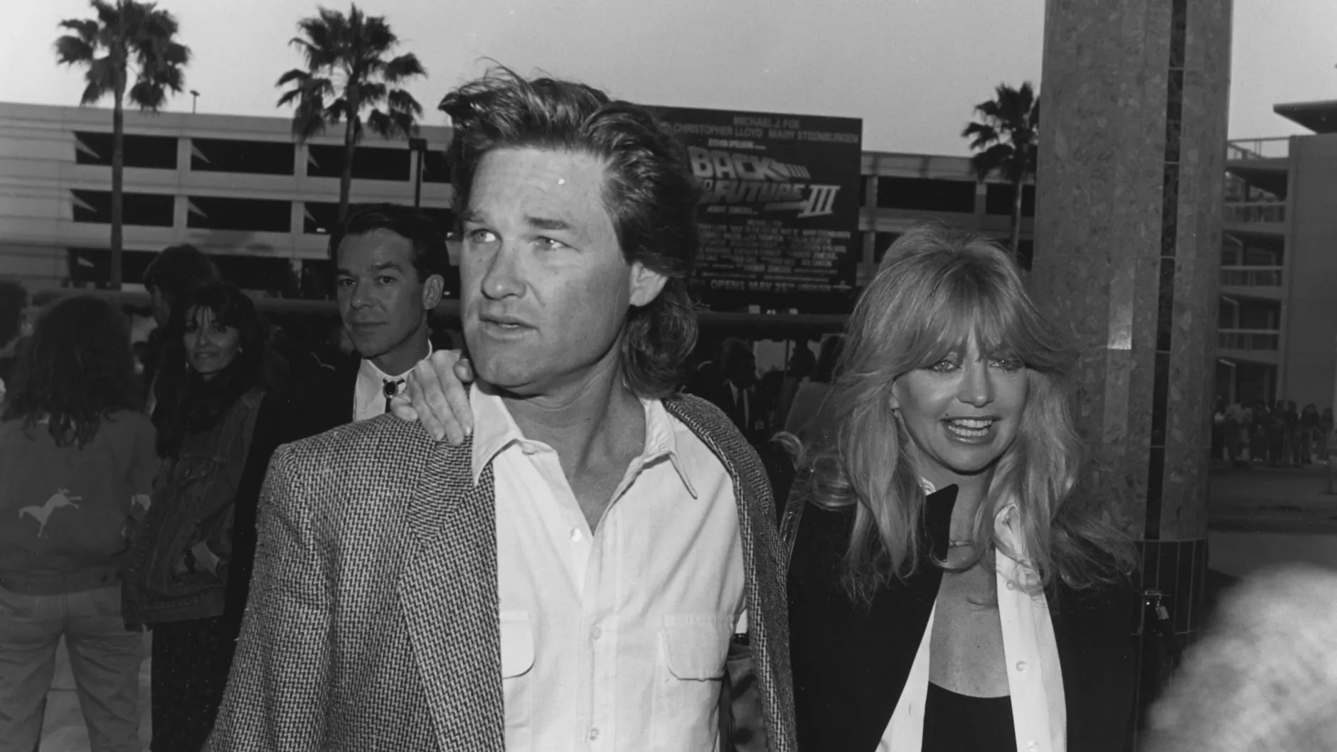 Seit 38 Jahren verliebt, aber nicht verheiratet: Kurt Russell und Goldie Hawn bei einem Premieren-Event in Los Angeles im Mai 1990.