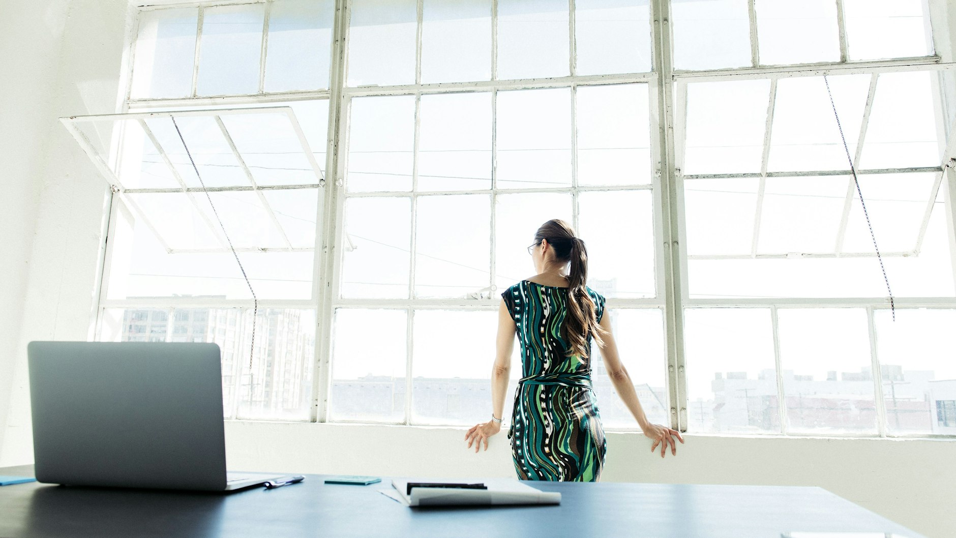 Ein Schreibtisch mit Aussicht.