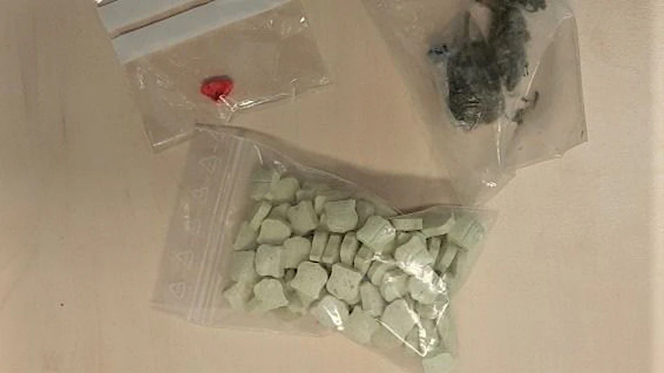Ein kleiner Teil der Drogen, die von der Polizei beschlagnahmt wurden.