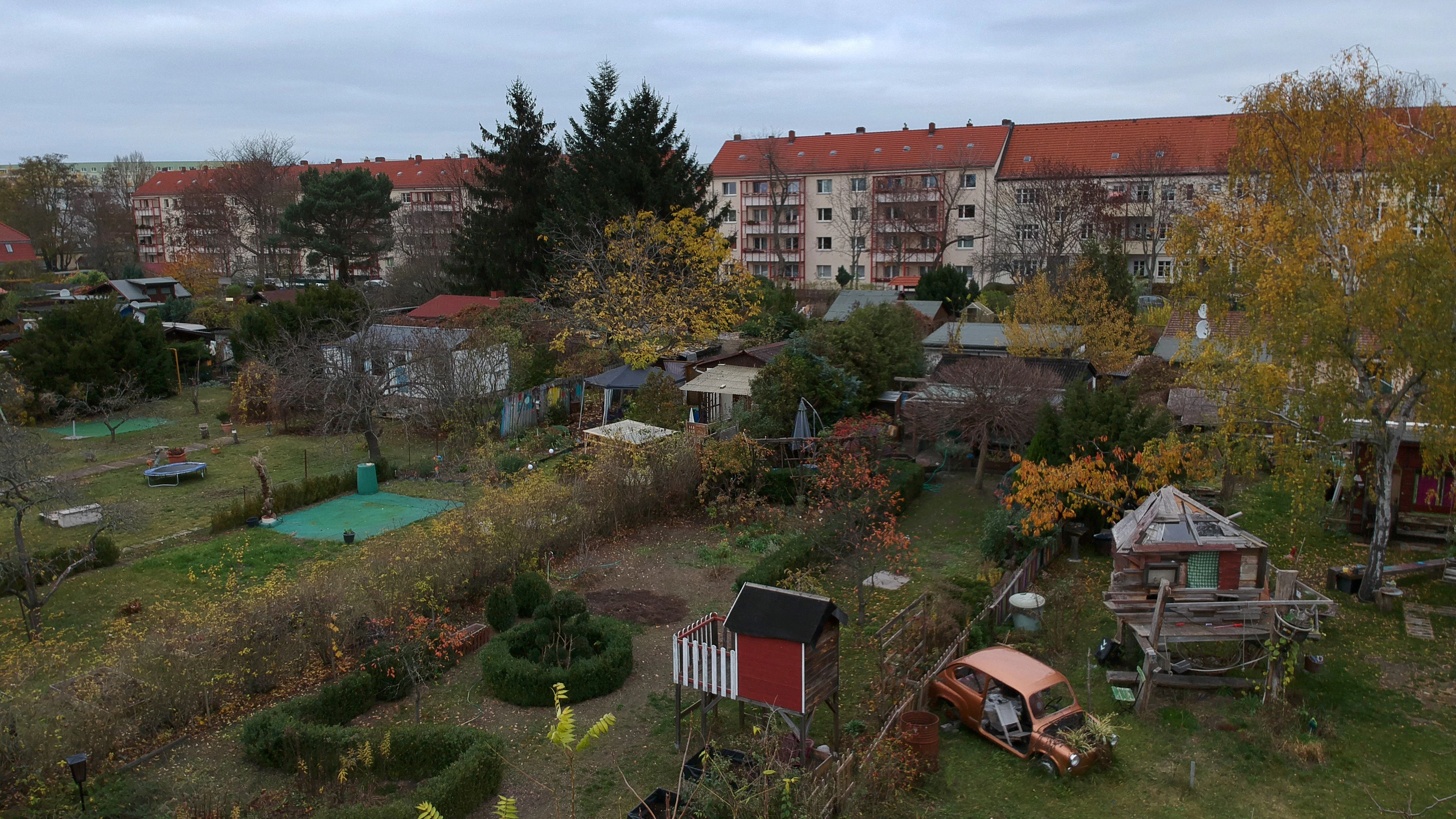 Der Bezirk will die Kleingärten entlang der Wallensteinstraße in Karlshorst erhalten.<br>
