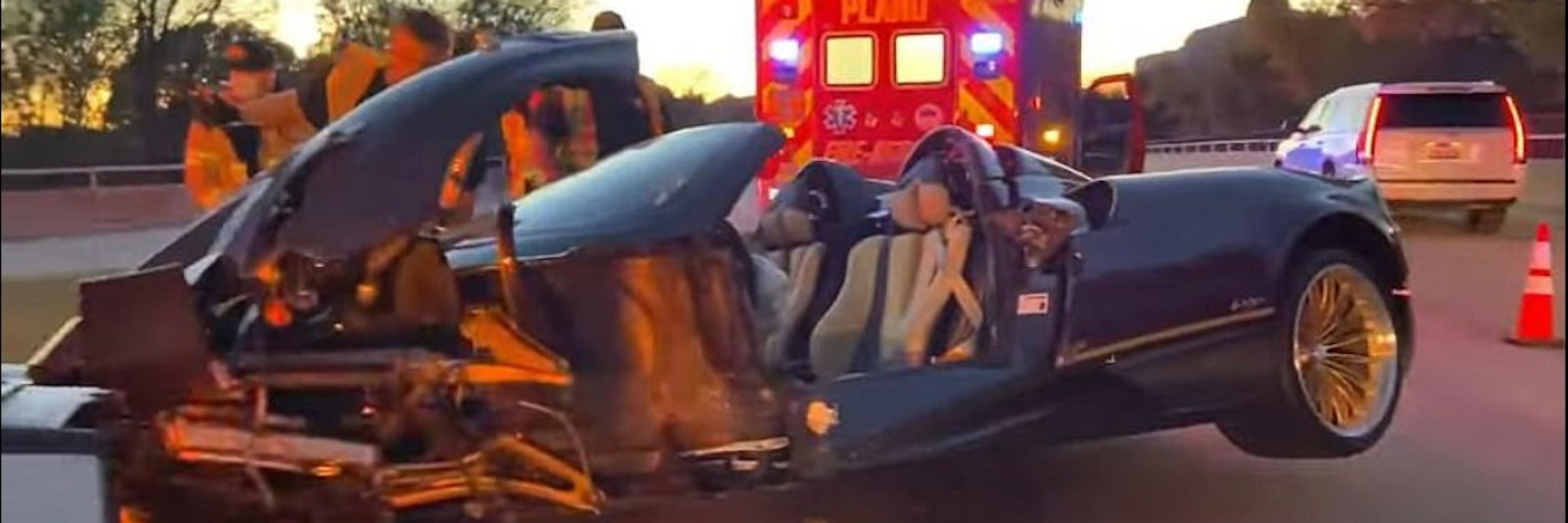 Totalschaden: der Pagani Huayra Roadster im Wert von 3,4 Millionen Dollar.&nbsp;