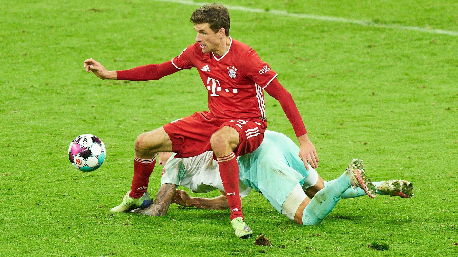 Hat noch kein Duell mit dem SV Werder Bremen verloren: Bayern Münchens Thomas Müller
