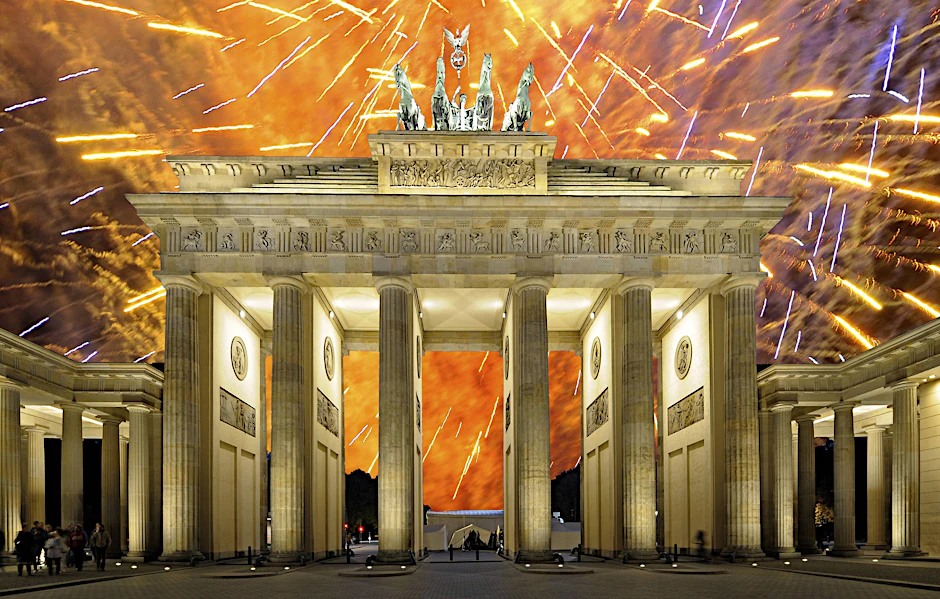 Feuerwerk am Brandenburger Tor