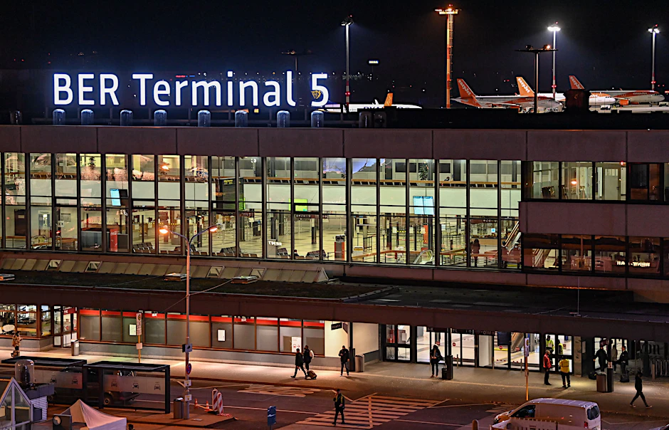 Terminal 5 des Berliner Flughafens BER.