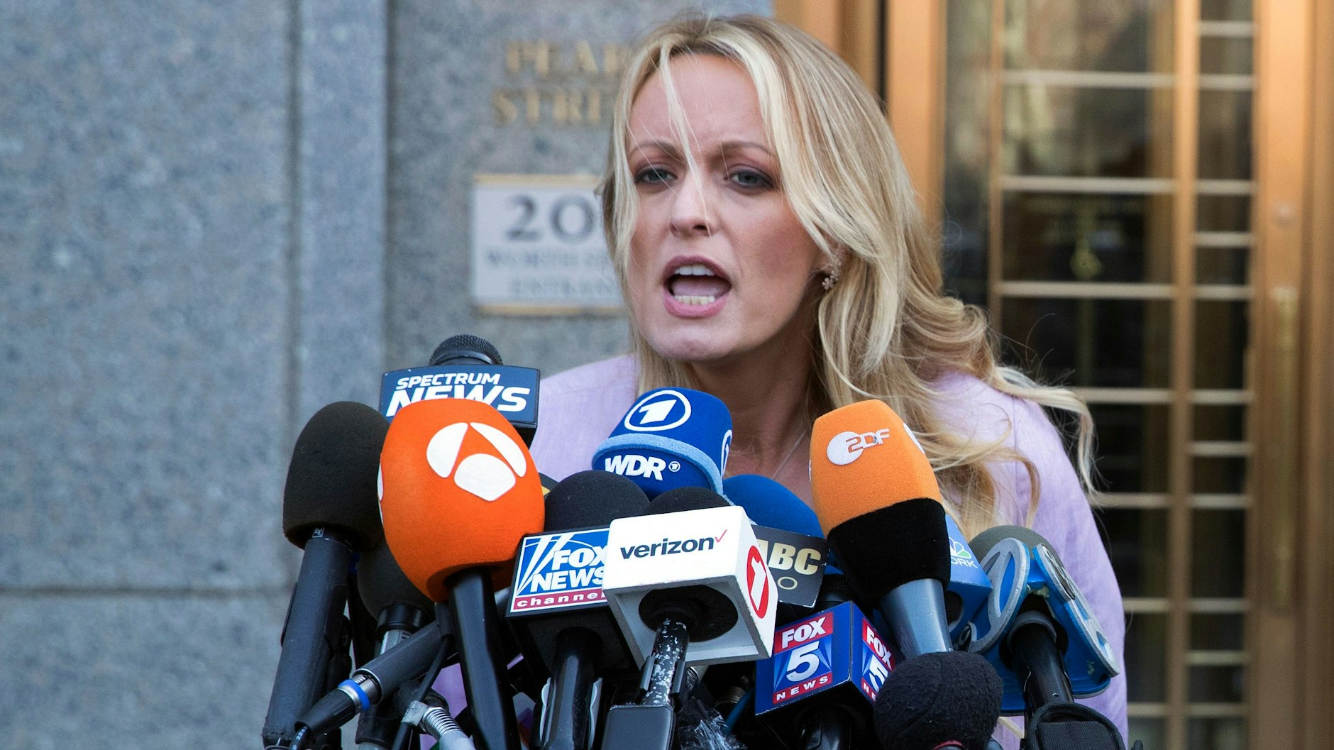 Ex-Pornodarstellerin Stormy Daniels. 