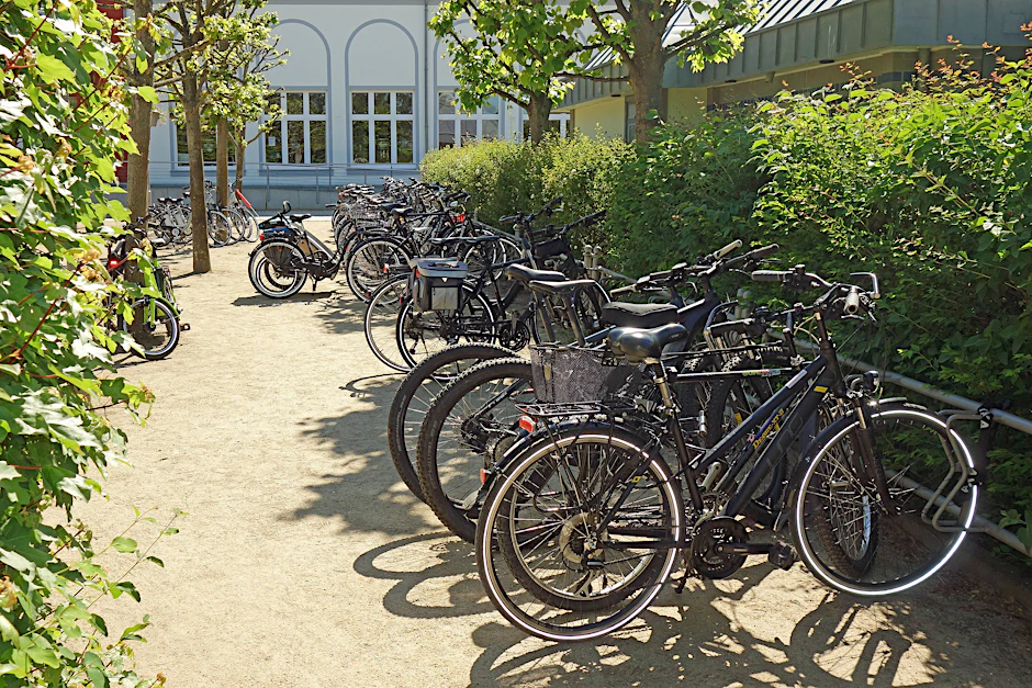 Fahrrad-Parkplatz in Zinnowitz