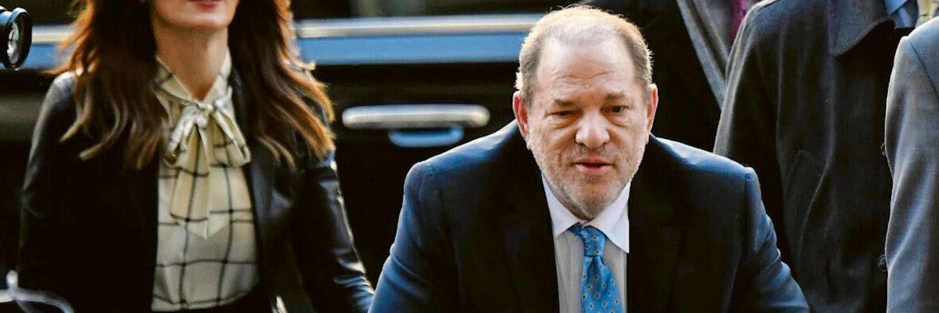 Harvey Weinstein vor bei der Verkündung des Urteils Ende Februar 2020.