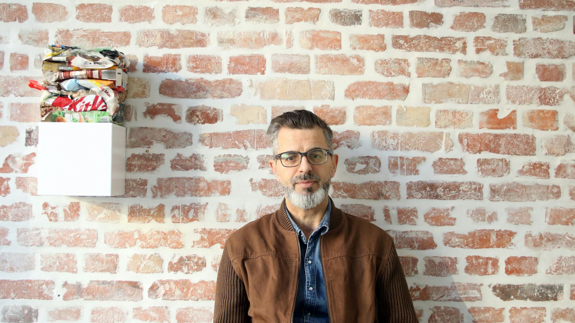 Der französische Künstler Pierre Granoux.