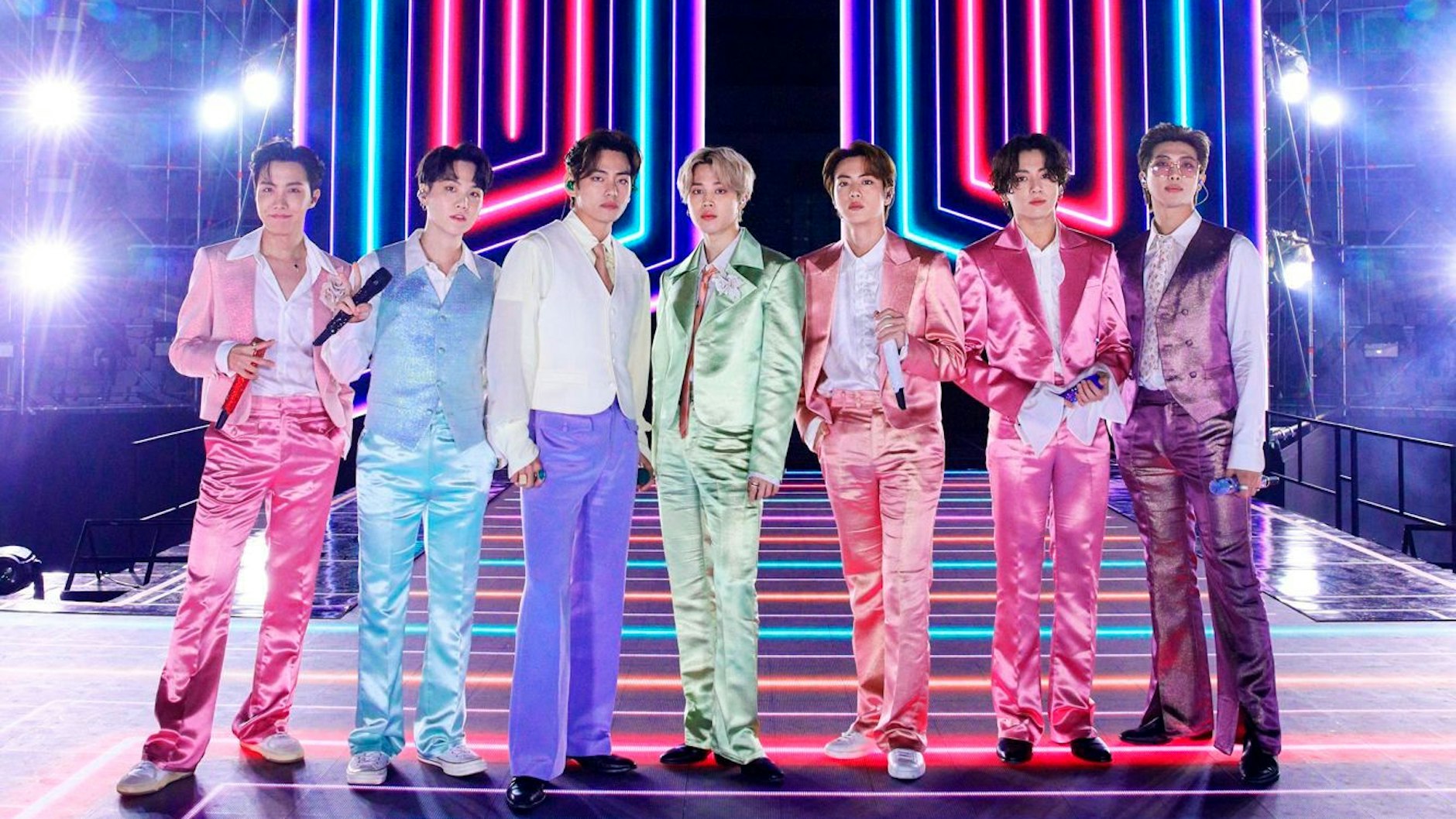 Die südkoreanische Boyband BTS bei den American Music Awards am 22. November 2020.