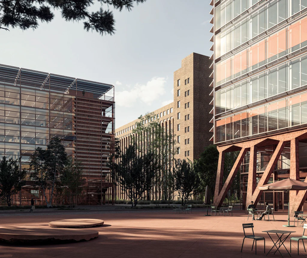 Neue Siemensstadt: Erste Neubauten mit viel Glas und Holz