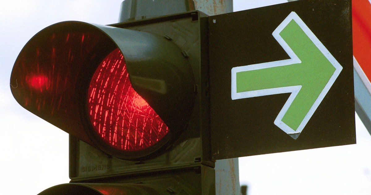 Der grüne Pfeil war in der DDR eine Einschränkung für die Autofahrer