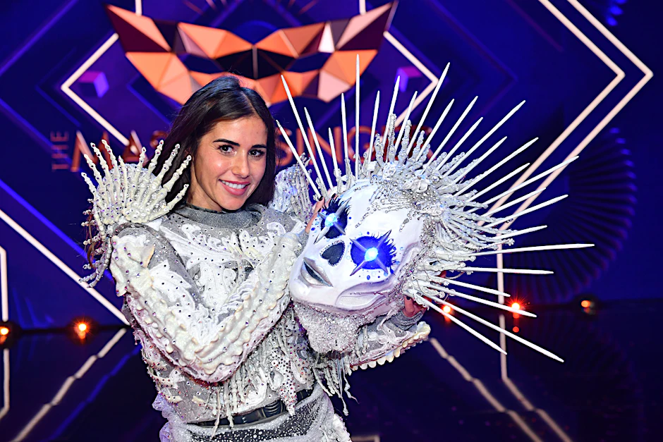 Sarah Lombardi steckte unter der Skelett-Maske.