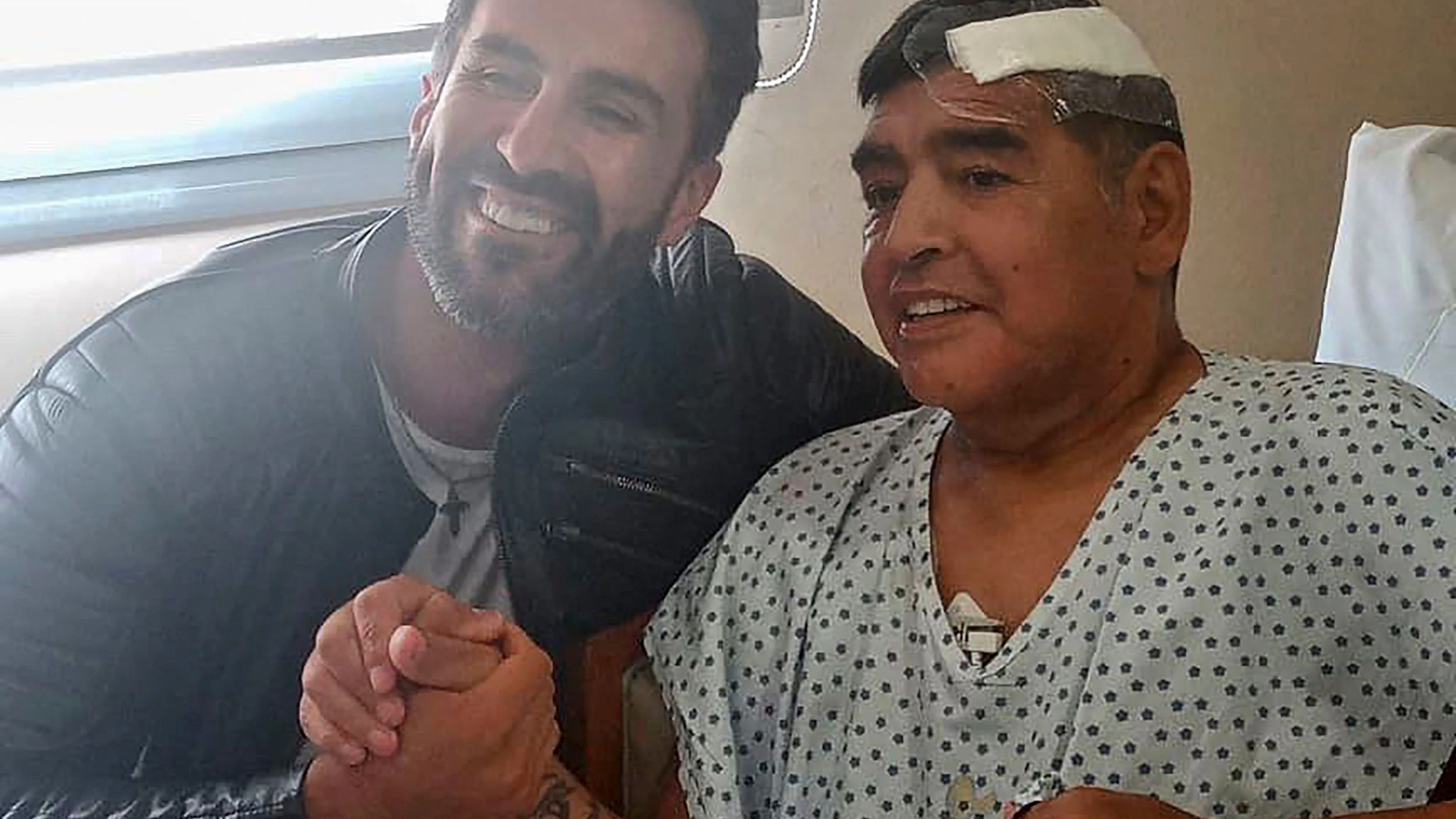 Diego Armando Maradona nach seiner OP.&nbsp;