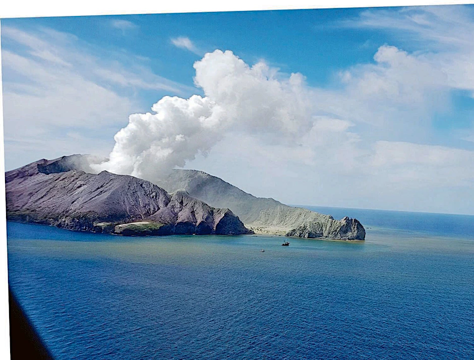 Der Vulkanausbruch auf der neuseeländischen Inse White Island am 9. Dezember 2019. 22 Menschen starben.