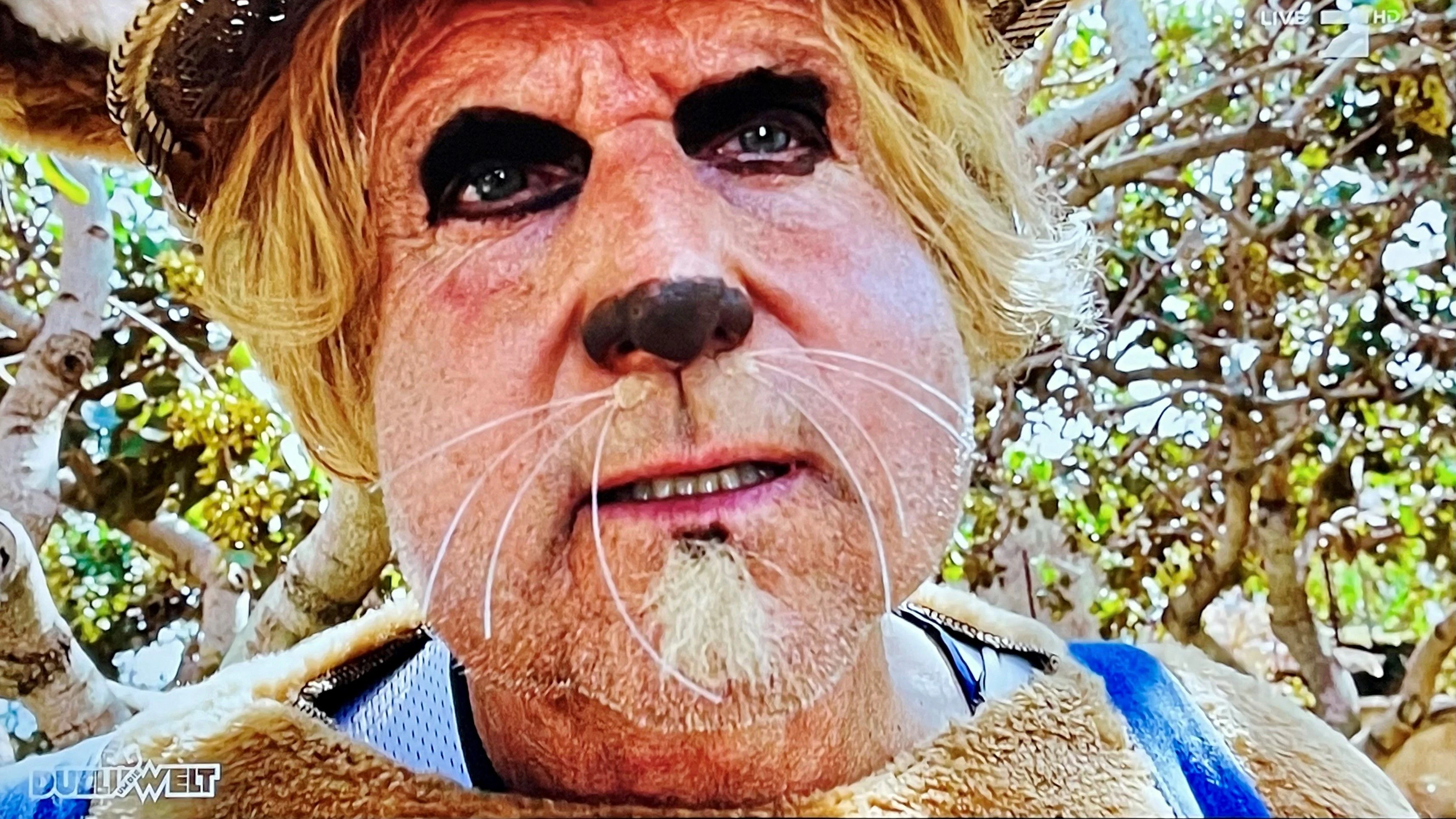 Ralf Moeller mit Hamster-Backen.&nbsp;