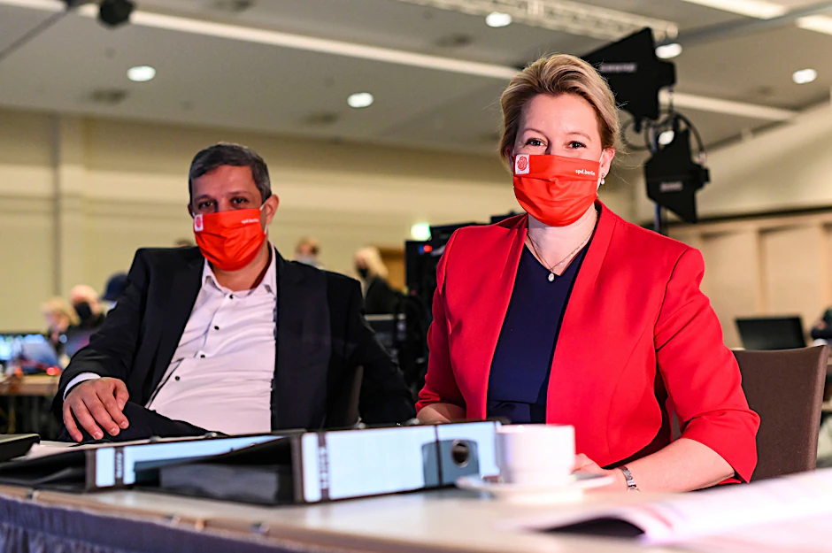 Franziska Giffey und Raed Saleh führen jetzt die Berliner SPD.
