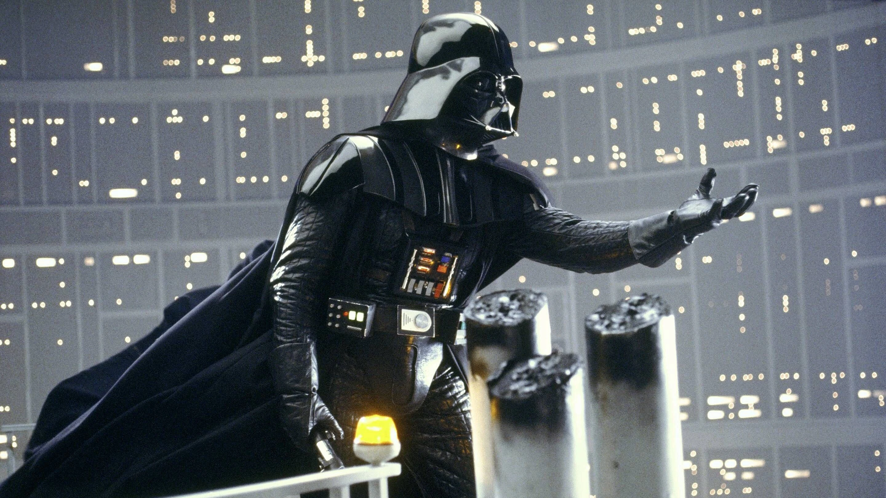 Darth Vader in einer Filmszene aus „Das Imperium schlägt zurück“.