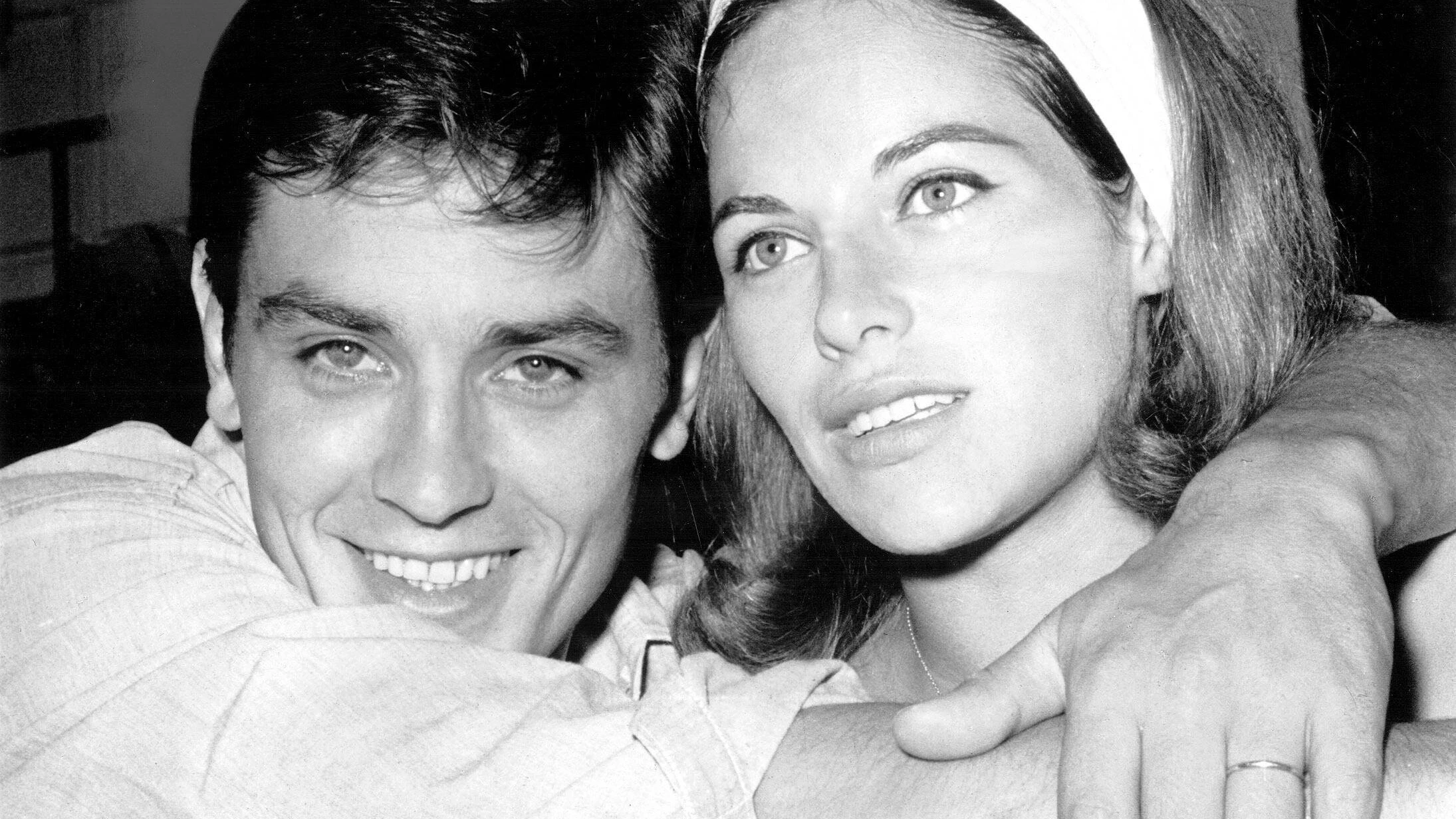 Von 1964 bis 1969 verheiratet: Alain und Ehefrau Nathalie Delon.&nbsp;